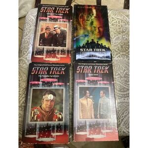 Star Trek VHS Lot of 4 First Contact Space Seed Paradise Syndrome Piece Action